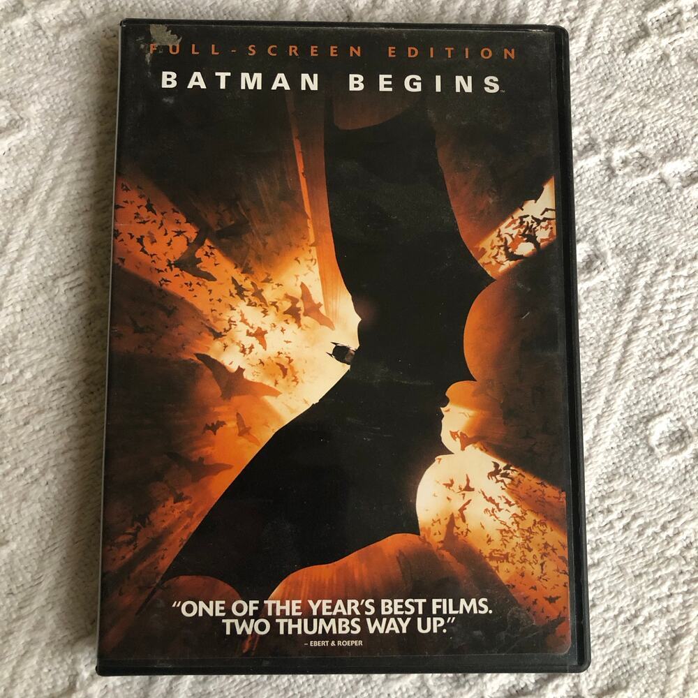 Batman Begins Full Screen‎ Ed Dvd 2005 Movie Christian Bale Drama Action